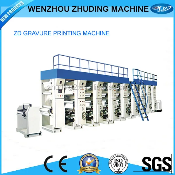 Best price 7 color rotogravure printing machine