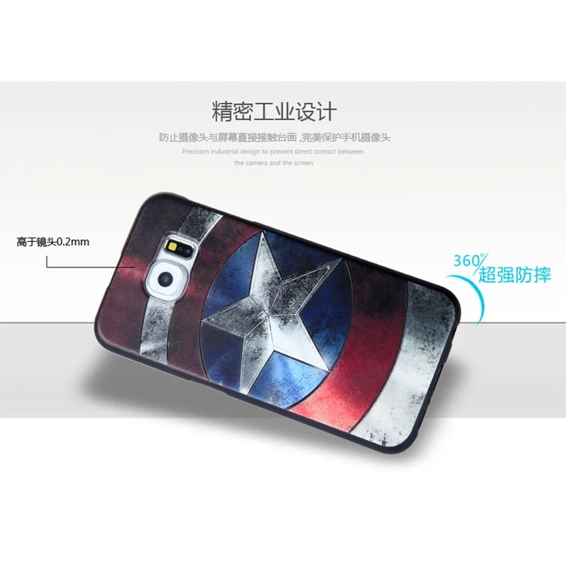 
Black TPU Material Sublimation 3D Phone Case for Samsung S6 S7 edge C7 A9 Silicone Cover for Galaxy J5 J7 Prime C5 Note 5 