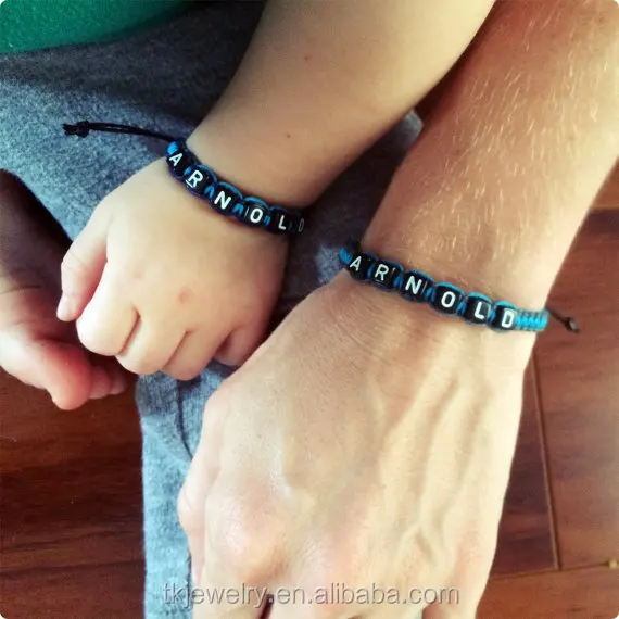 Fashion Family Bracelets Matching Personalized Bracelet Jewelry Daddy, Mommy ,Baby Couple Bracelet
