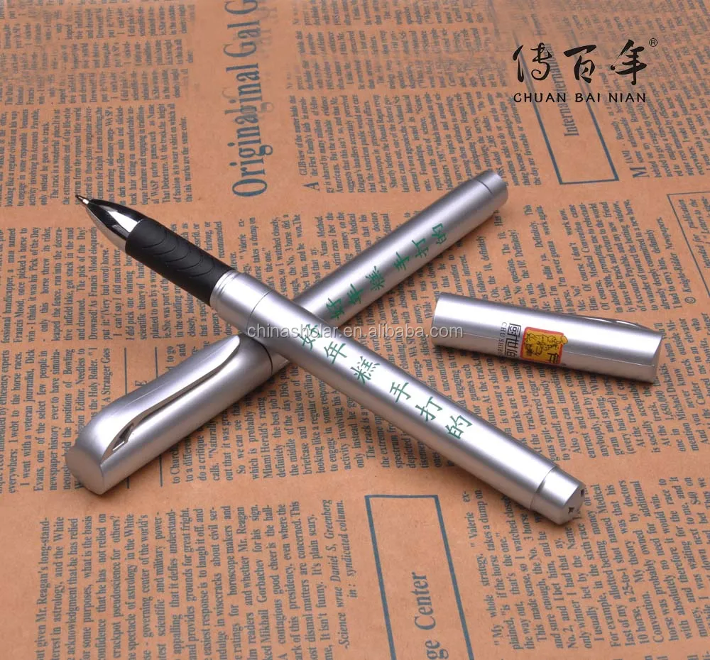 High quality promotional plastic calendar pull out banner pen