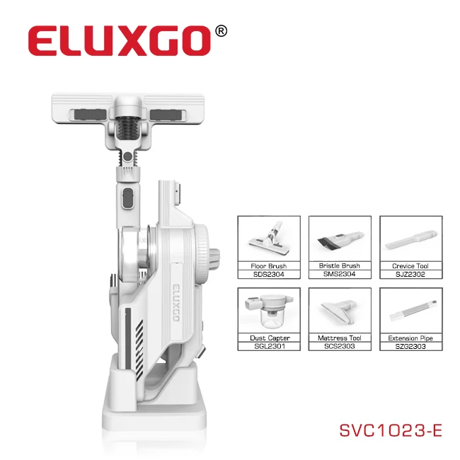 NINGBO ELUXGO  Pro-cyclone rechargeable portable double filtration wireless home car sofa vacuum cleaner OEM
