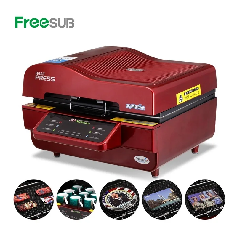 Freesub heat press 3D vacuum sublimation mobile covers printing machine ST-3042