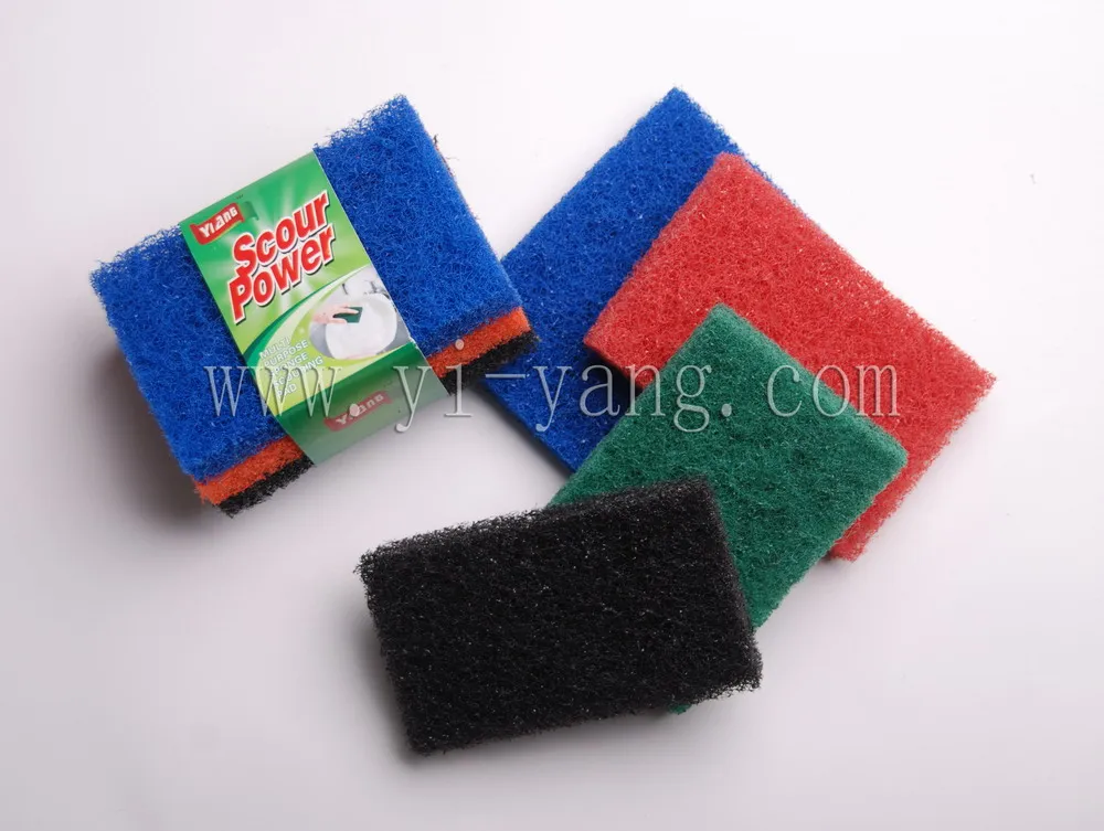 Customized Wholesale Eco Friendly Sponges Kitchen Nylon Scrubber Sponges Scouring Pads