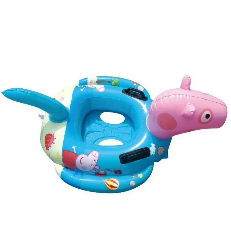 Funny design inflatable float inflatable twin baby double swim float seat