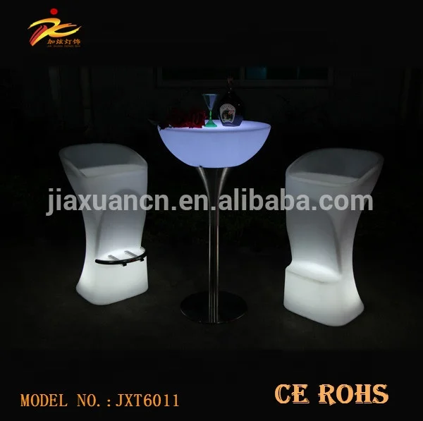 Hot sale led cafe table,restaurant plastic table,led table in stock from Guangdong manufactory