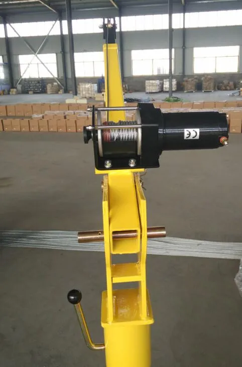 360 Degree 12V Engine Electric Hoist Winch Crane