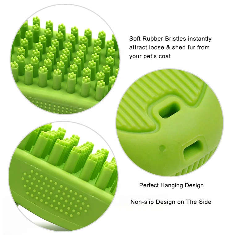 Great Pet Grooming Tool Massage Bath Shampoo Hair Wash Brush Comb For Dogs And Cats