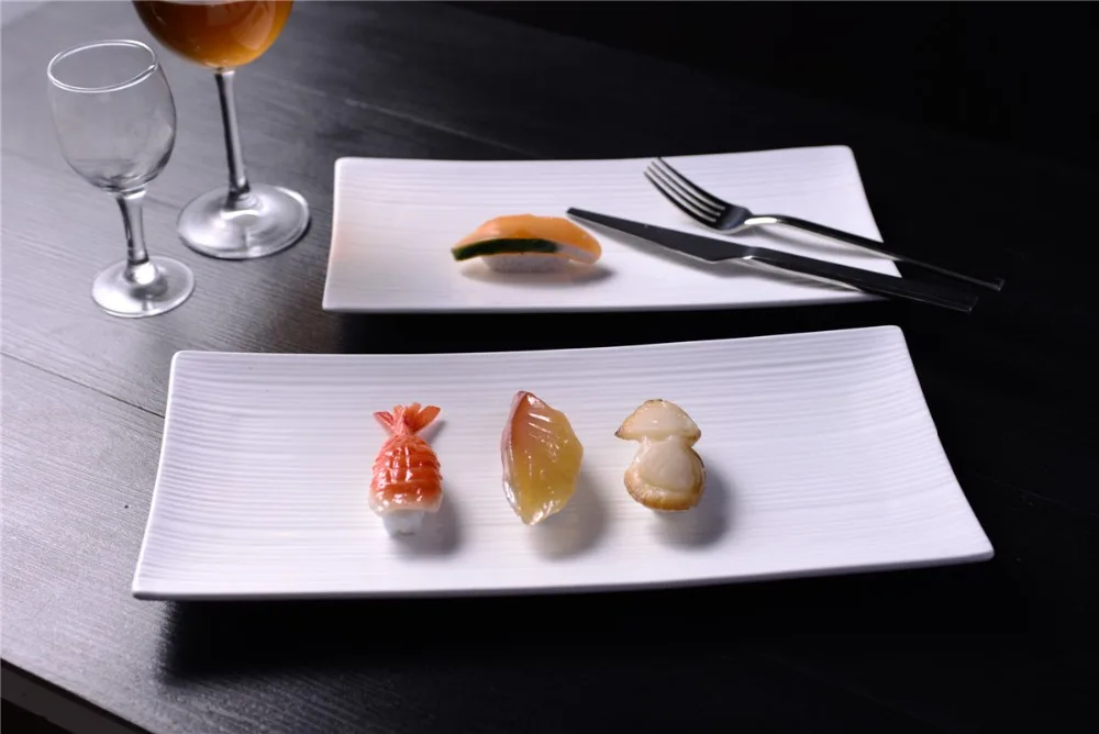 china supplier hotel hall event restaurant white cheap round selling durable porcelain sushi plate