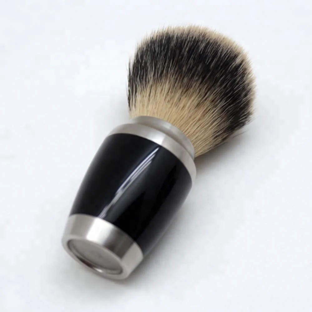 JDK New Patent 3 Piece Shave Set In Silver For Men Badger Hair Shaving Brush and Razor Stand Shaving Set