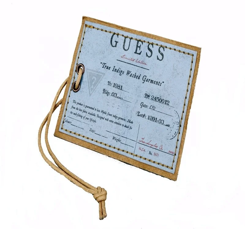 High Quality New Fashion Cheap Custom Design Printing Logo Hang Tag 888