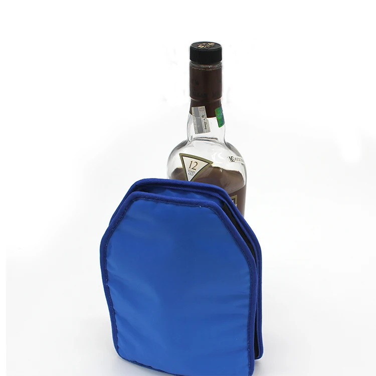 Neoprene Fabric Combined with PE Gel Ice Pack Wine Cooling Sleeve Wrap Bottle Cooler