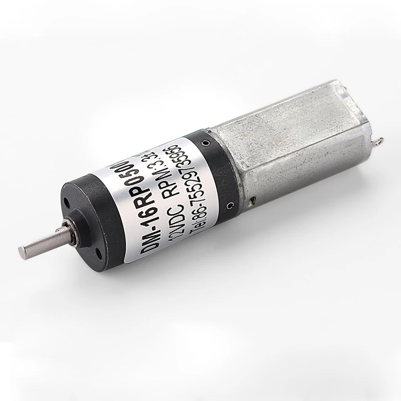 DM-16RP050 высокий крутящий момент 12v 1 об/мин низкая скорость dc мотор-редуктор 30 оборотов в минуту планетарный редуктор 16 мм планетарный редукторный двигатель