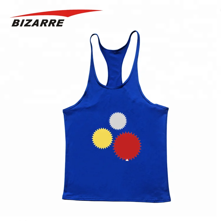 New Design Gym Print Sports Custom Stringer Singlet