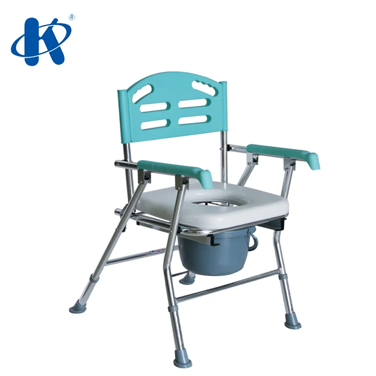 adult potty  folding toilet chair Foldable Powder Coated Steel Frame Commode Chair KY817