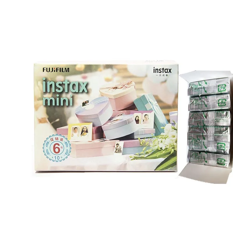 
Мини-пленка для мгновенной фотосъемки с отличной остротой для свадьбы, дня рождения, пленка для Fujifilm instax mini, 6 упаковок 