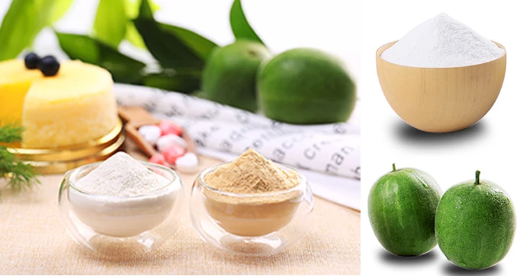 Высококачественный бесплатный образец, без калорий, экстракт монах, органический подсластитель Mogroside V 20% ~ 60% от производителя