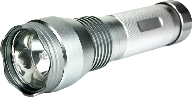 Waterproof shockproof 24w HID xenon torch light rechargeable flashlight black silver 2100lumen lm 800 range 2200Mah battery led work light