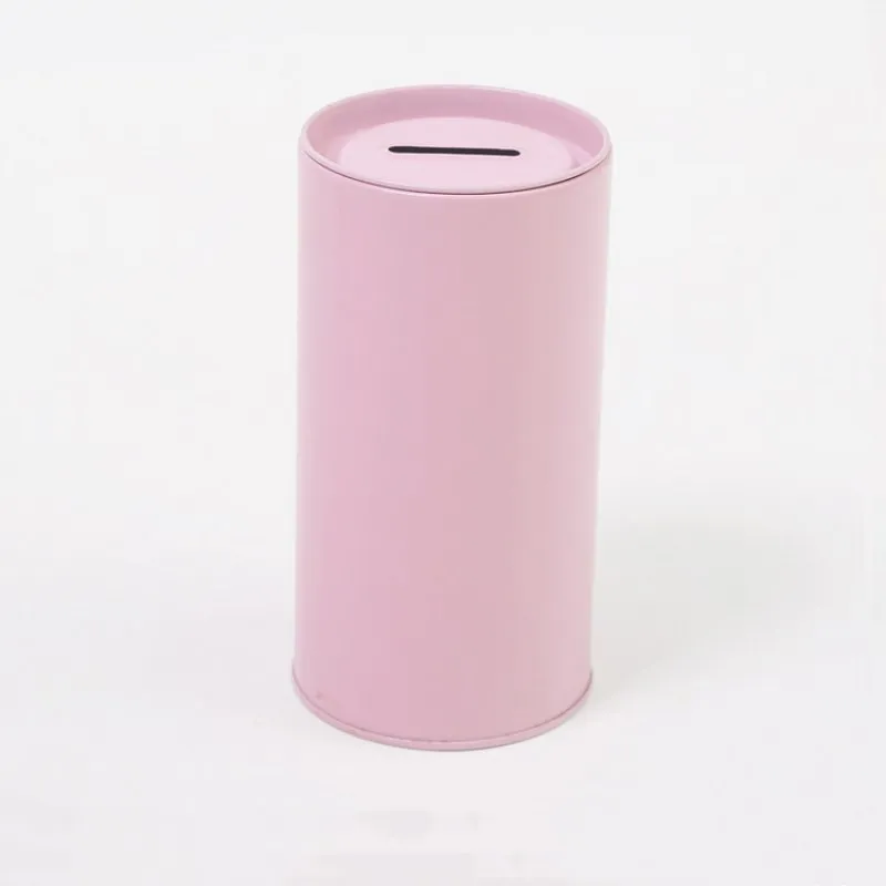 Promotion high quality blank small tin can coin bank colorful metal money saving box