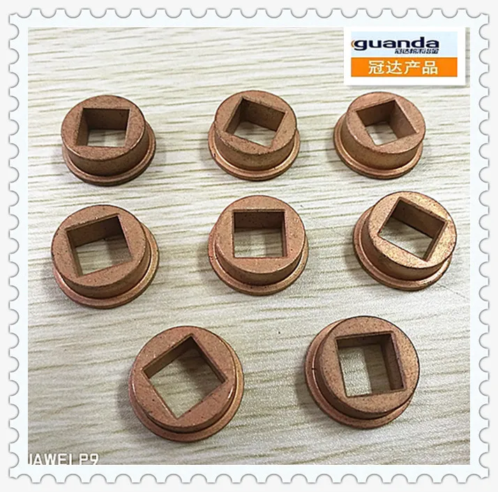 
The inner hole bronze sintered bushes from bronze powder 