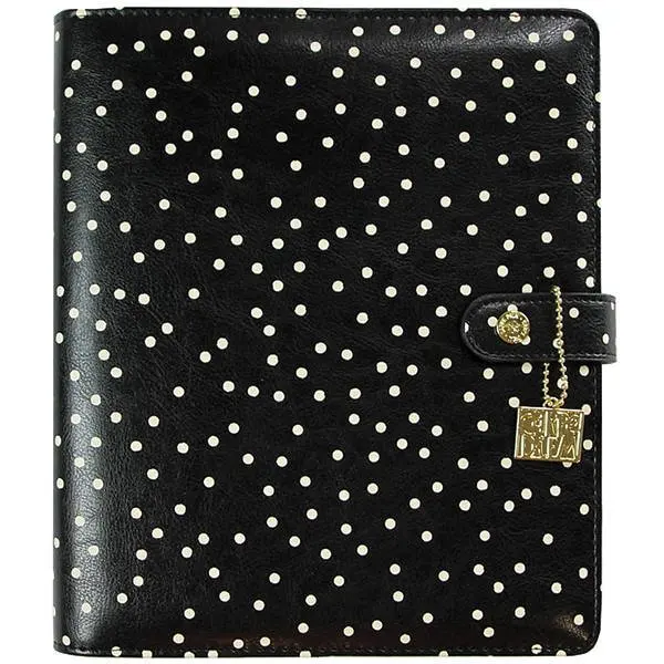 High Quality Custom Leather Personal Planner Pure Purple A5 Planner Binder for Office Supply