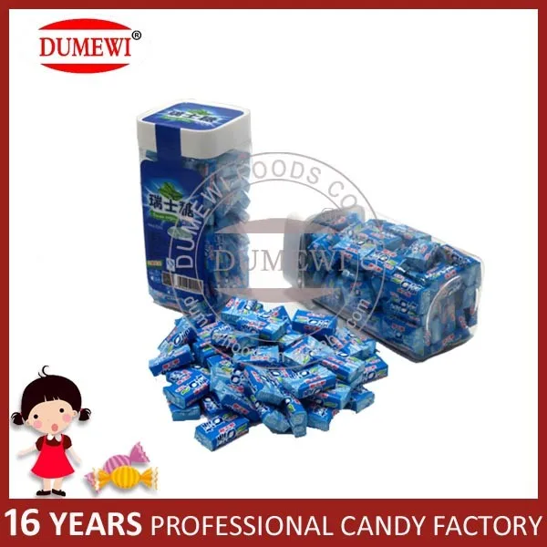 Mint Flavor Swiss Soft Chewy Candy with Tattoo Paper