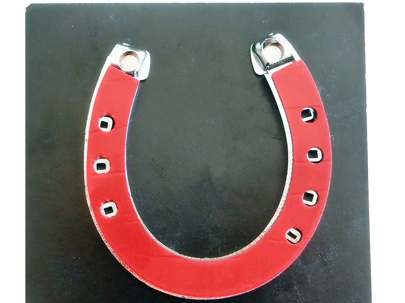 Horse Hoof Shape Electroplating Car Chrome Badge Emblem