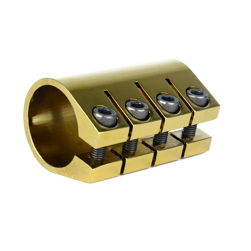 Electroplated golden 4 holes pro scooter clamps