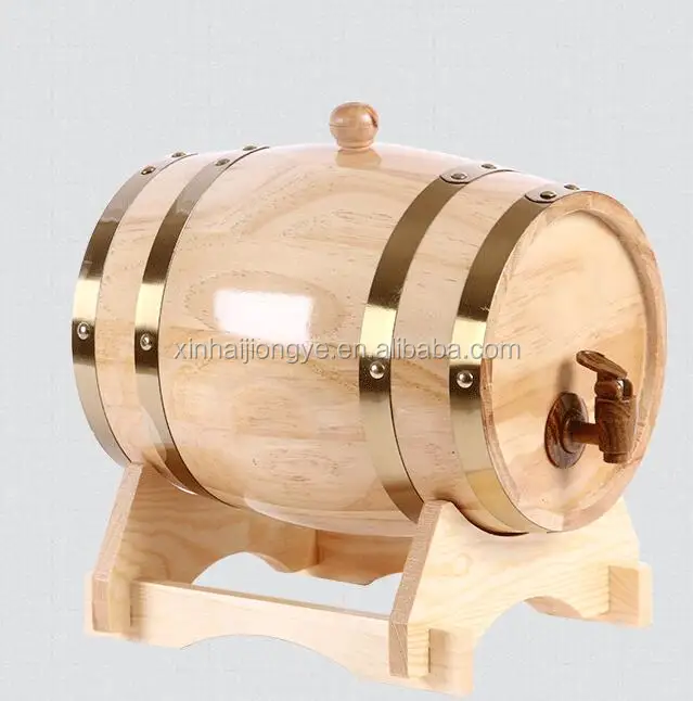 Vintage Oak Wooden Wine Barrel