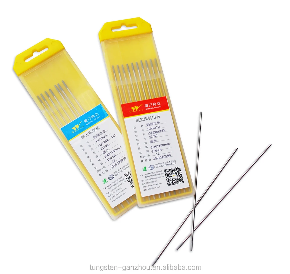 WCE20/WT/WP/WL/WZ tig welding rod tungsten electrode