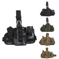 Durable Adjustable multifunction Nylon Outdoor Hunting Waterproof Military Tactical Puttee Thigh Leg Pistol Holster Pouch