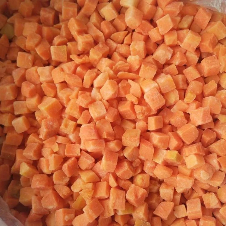 
hot sale IQF frozen carrot dice 