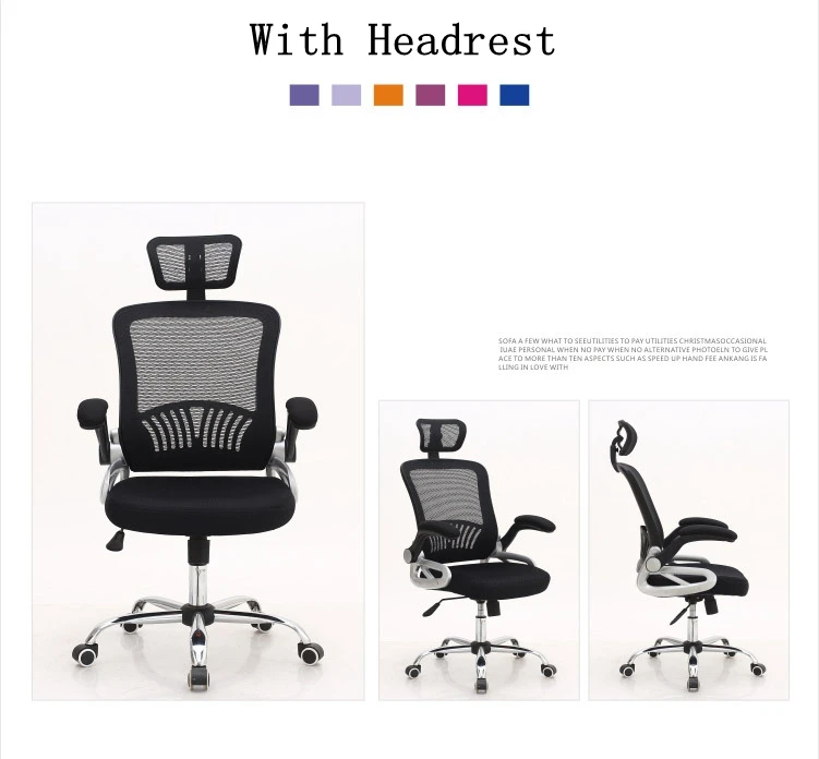 2019 Hot Sale Ergonomic Red Mesh High Back Office Swivel Chair With Headrest
