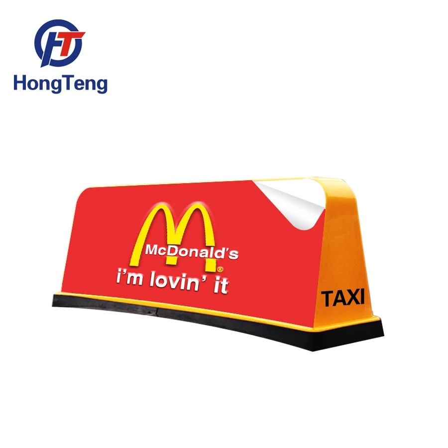 Hot sale advertised taxi top led lighting box china factory taxi top led display