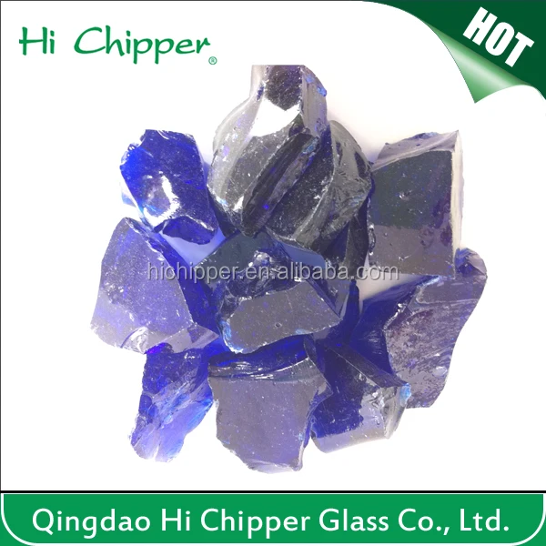 Natural decorative large green glass rocks for outdoor landscaping