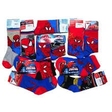 2015 New Baby Socks 3 Pairs Lot Boys Girls Spiderman Top Quality Children Cartoon Character Socks