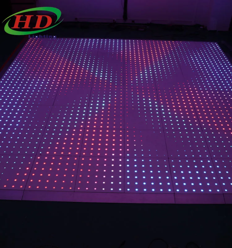RGB LED Dance Floor , portable led dance floors for sale