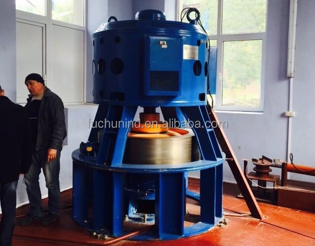 
185kW Small Vertical Kaplan Turbine / Cross Flow Turbine and Hydro Electric Generator 
