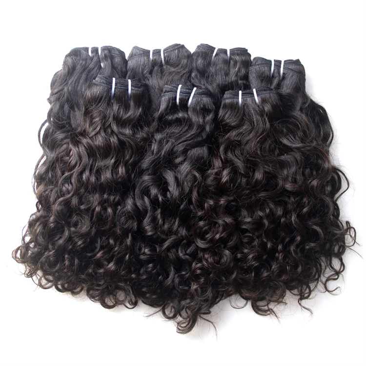 GS Hair  bundles wholesale 100 unprocessed water Wave virgin hair full cuticle aligned hair cut from one donor double weft