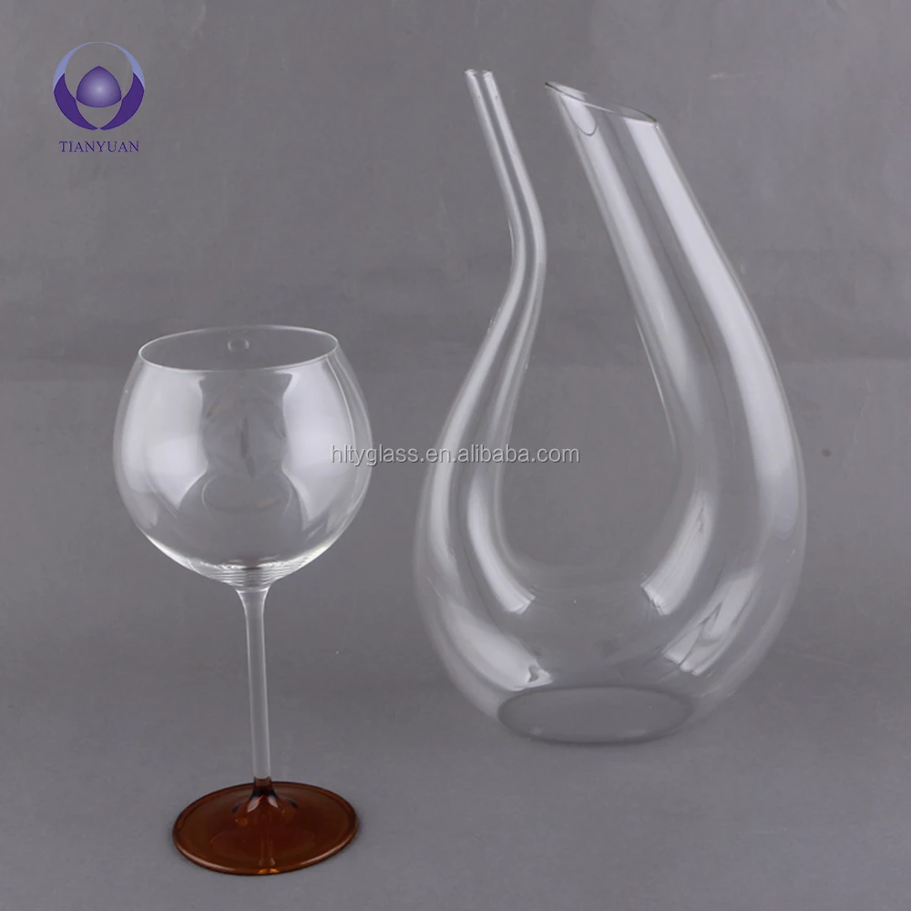 borosilicate glass products clear color glass wine decanter