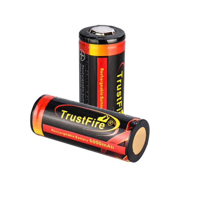 TrustFire 26650 5000mAh 3.7V Li-ion Rechargeable Battery with Protection PCB