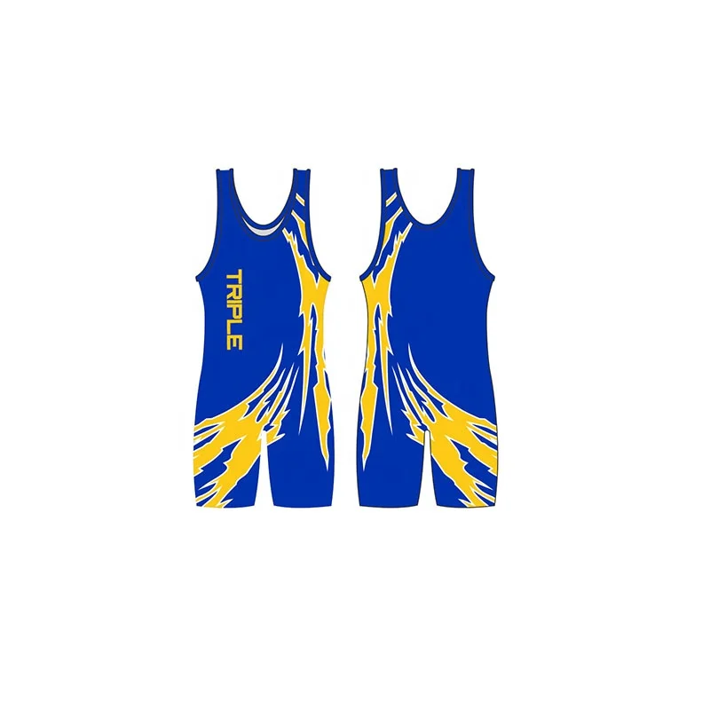 2019 Professional OEM design sublimated Wrestling singlet/colourful Wrestling suit/3D printed wrestling singlet made in China