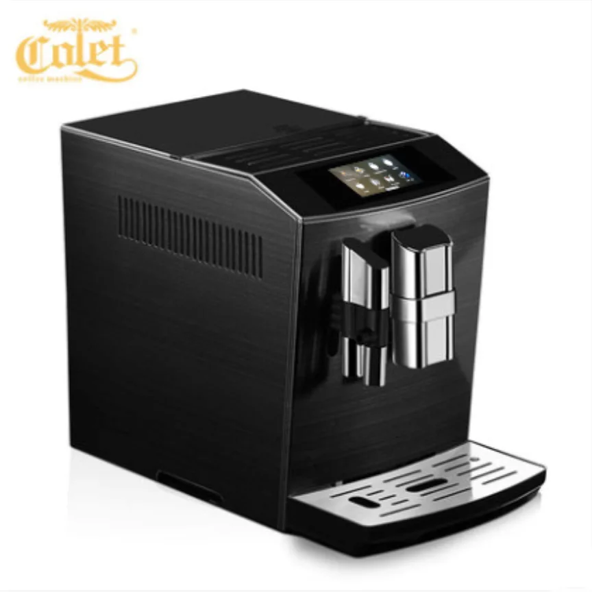 one touch cappuccino black&silver commercial fully automatic coffee machine