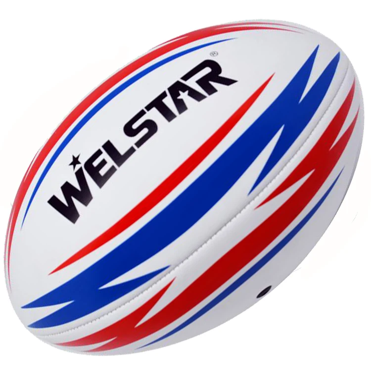 Manufacture Cheap Price Machine Stitched Offical Size  PVC PU Rugby Ball