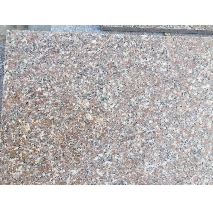 SHIHUI Polished Natural Stone Tile Floor G648 China Queen Light Pink Rose Granite Peony Chinese Style New Flamed Red Granite