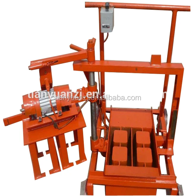 mini electric movable operating concrete block making machine QMR2-45