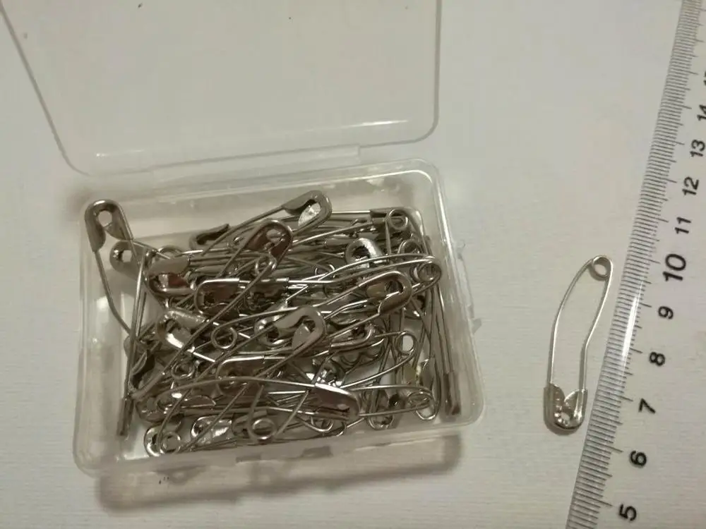 Curved Safety Pins Quilting Basting Pins with Plastic Cases