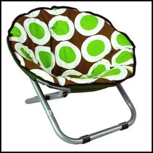2016 new arrive cheap metal folding chairs round moon chair folding chair