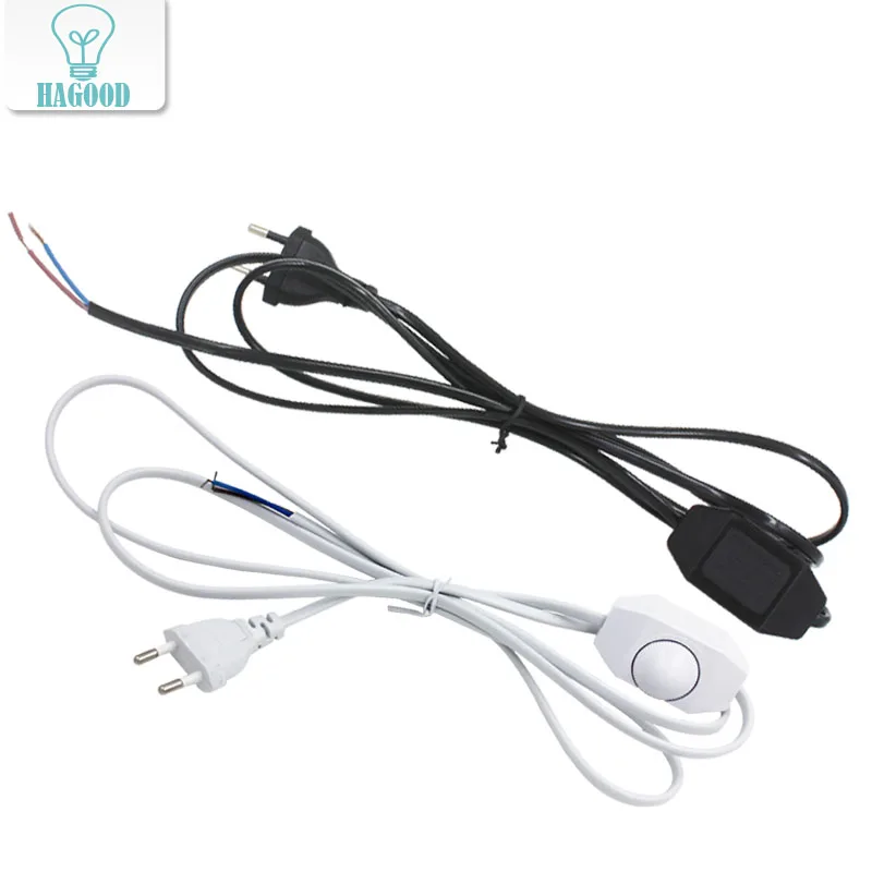 Light Dimmer Cord Wire Switching Plug Power Dimming Button Switch 1.8m Line Cable LED Lamp EU US Model