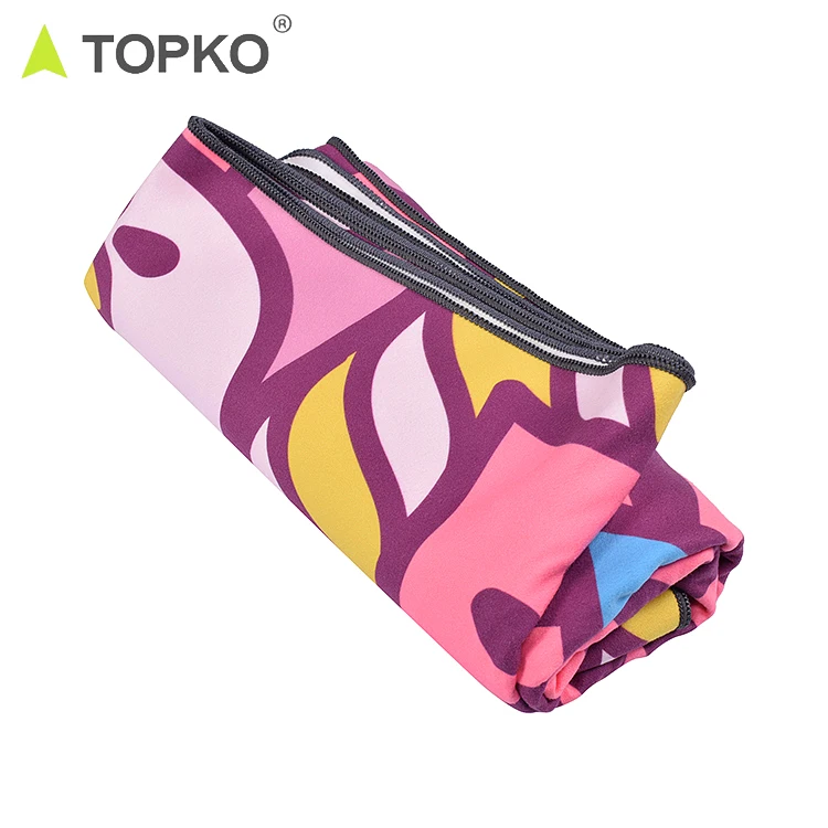 New Product Screen Print Non Slip Private Label Microfiber Yoga Towel