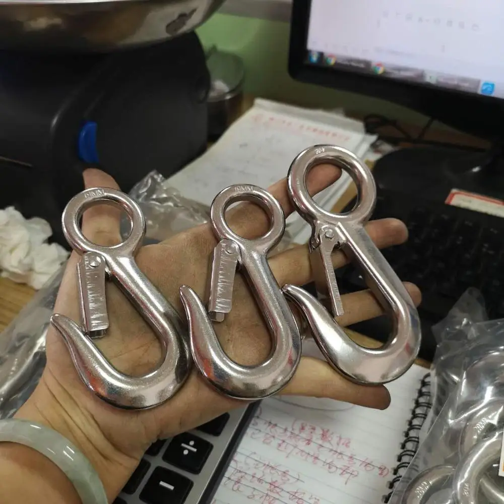 28mm 0.5T  Stainless steel lifting hook crane hook marine rigging hardware accessories